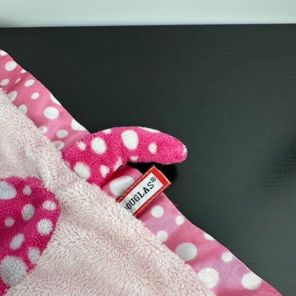 Douglas Puppy Lovey Pink Polka Dots Security Blanket 12 Plh Stuffed Animal - Picture 4 of 5